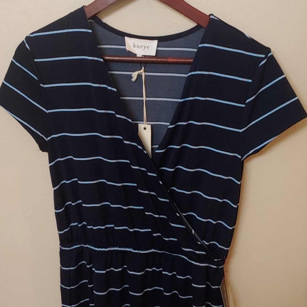 NWT Short Sleeve Striped Dress
